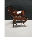 2 BESWICK HORSE FIGURES