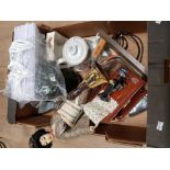 BOX OF MISCELLANEOUS INC GEISHA GIRL BRASS BELL ETC