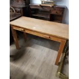 VINTAGE PINE 2 DRAWER SCHOOL DESK