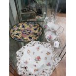 4 ITEMS SUCH AS ROYAL DOULTON PLATE ETC