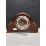 MAHOGANY MANTLE CLOCK WITH PENDULUM