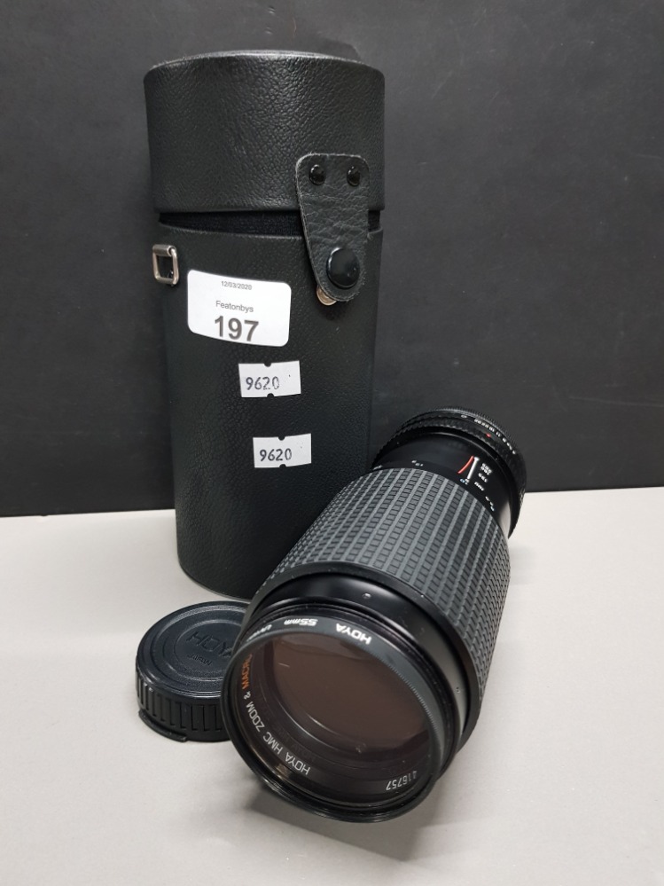 HOYA JAPANESE ZOOM LENS WITH ORIGINAL CARRY CASE
