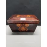 ART NOUVEAU TABLE BOX WITH FLORAL INLAY