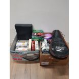 2 BOXES CONTAINING XBOX 360 PC GAMES PS2 GAMES ETC