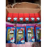 10 BOXED BOTTLES OF SMURFS BLUE STYLE AFTERSHAVE