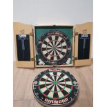 PHIL TAYLOR UNICORN DART BOARD TOGETHER WITH ONE OTHER