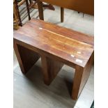 HARDWOOD LAMP TABLE