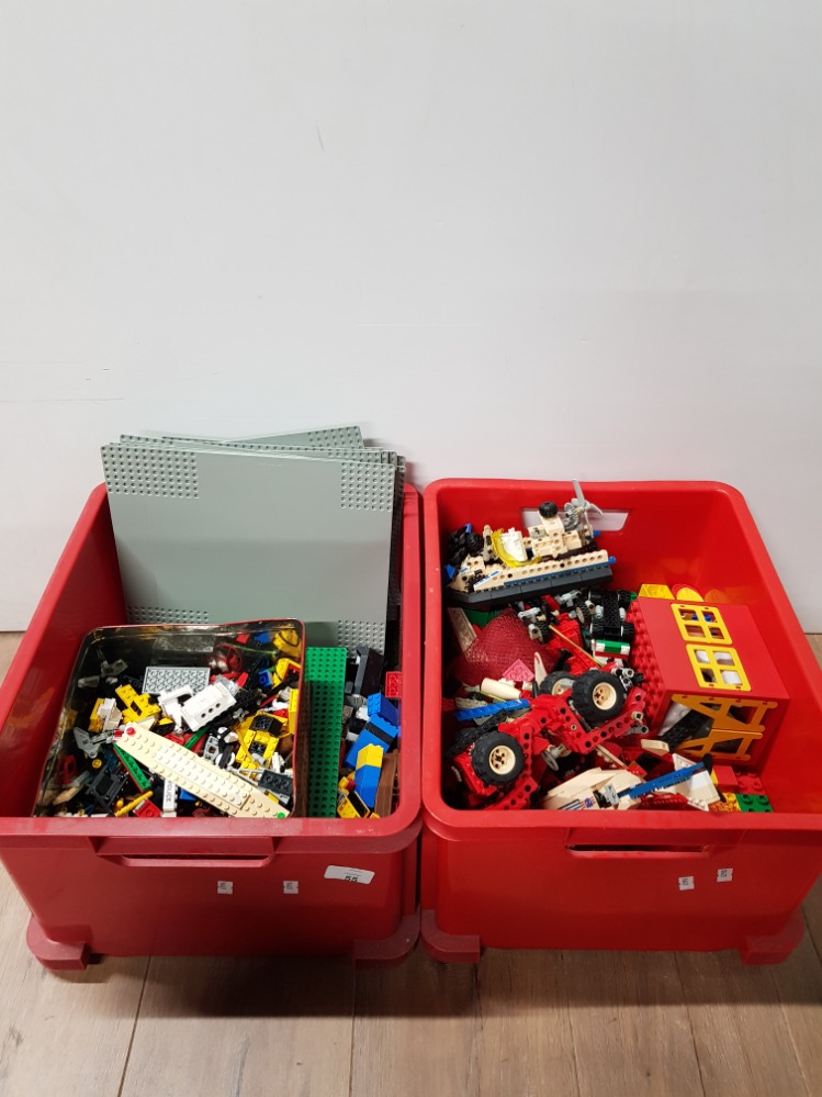 2 BOXES OF ASSORTED LEGO