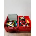 2 BOXES OF ASSORTED LEGO