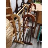 2 WOODEN TOWEL RAILS