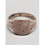 SILVER SIGNET RING SIZE U 5G