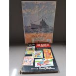 VINTAGE PLAYERS NAVY CUT H.M.S VANGUARD POSTER PLUS BUTLINS BEAVER ANNUAL