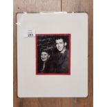 JAMES STEWART 1908-1997 AND GINGER ROBERTS 1911-1995 SIGNED PICTURE OF BOTH THEY STARRED TOGETHER IN