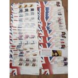 BAG OF UK 2012 LONDON OLYMPICS AND PARALYMPICS ROYAL MINT FIRST DAY COVERS