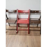 3 IKEA FOLDING GARDEN CHAIRS