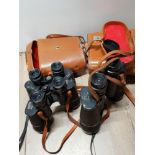 3 PAIRS OF VINTAGE BINOCULARS 2 WITH ORIGINAL CARRY CASE