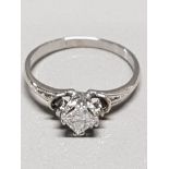 SOLITAIRE O.6CT DIAMOND RING APPROXIMATELY SI2/F SIZE R 2.5G GROSS WEIGHT