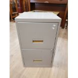 2 DRAWER METAL FILING CABINET