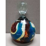 EARTH SAND AND SEA MDINA COLOURED GLASS PAPERWEIGHT