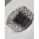 LADIES SILVER OMEGA WRISTWATCH SILVER JEUX D ARGENT