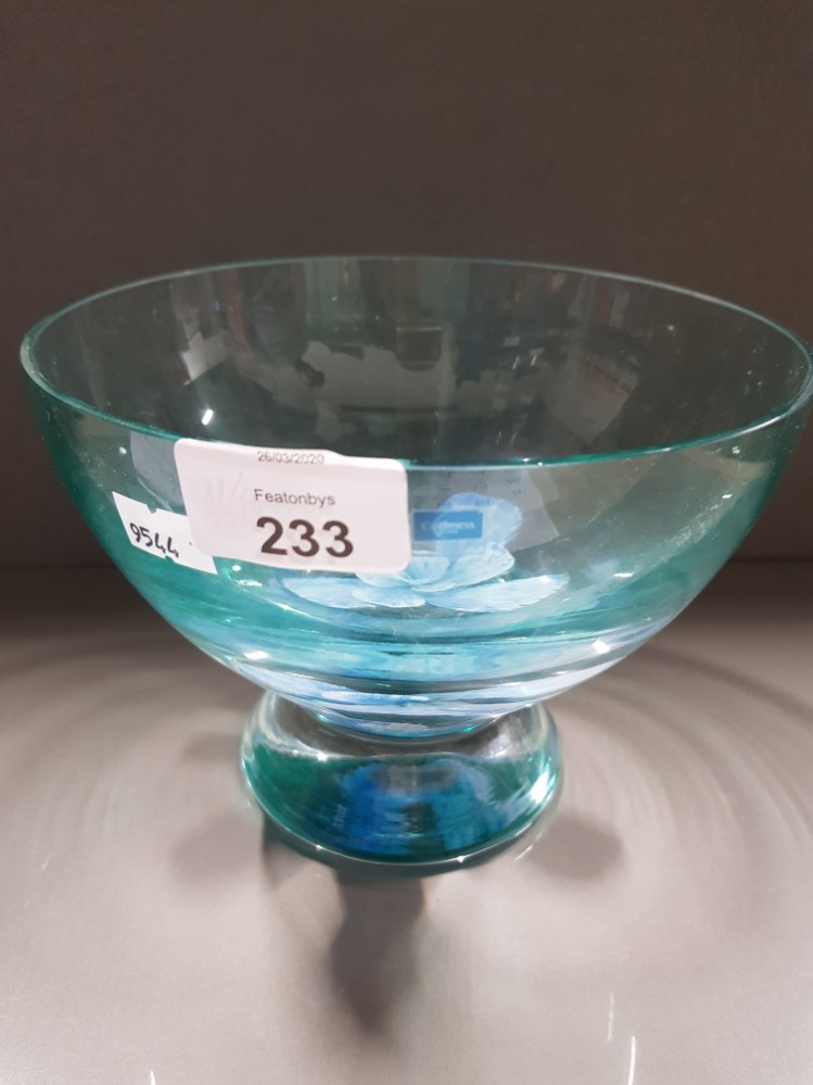 CAITHNESS STUDIO GLASS PEDESTAL BOWL