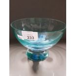 CAITHNESS STUDIO GLASS PEDESTAL BOWL