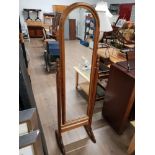 PINE FRAMED CHEVAL MIRROR