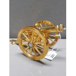 NICE GILT DESK PIECE CANNON