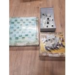 2 GLASS CHESS SETS