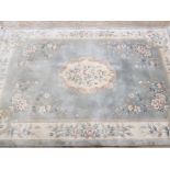 LARGE FRINGED CHINESE RUG 180 X 297CM