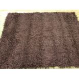 LARGE PURPLE SHAG PILE RUG 170 X 230CM