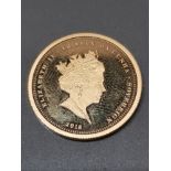 TRISTAN DA CUNHA 2018 GOLD PROOF SOVEREIGN TO COMMEMORATE THE GREAT WAR 1914-1918 IN BOX OF ISSUE