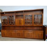 VERY LARGE MACINTOSH 4 SECTION WALL UNIT