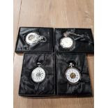 4 BOXES POCKET WATCHES FROM THE HERITAGE COLLECTION