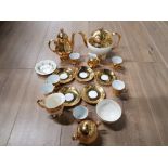 A LOT INC BAVARIAN TEA WARE ROYAL WINTON AND A RINGTONS SAUCER