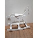 MODERN PAINTER WHITE ROCKING HORSE