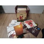 BOX OF LP RECORDS THE CARPENTERS AND CLASSICAL MUSIC ETC
