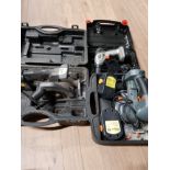 BLACK AND DECKER 12V POWER DRILL TOGETHER WITH 2 18V CIRCULAR SAWS 1 BY CHALLENGE XTREME ALL 3 IN