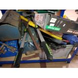 JOB LOT COMPRISING OF HAND HELD TOOLS AND TOOL BOXES ALSO INCLUDES BOXED MEASURING WHEEL