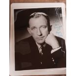 BING CROSBY 1903-1977 AMERICAN SINGER AND COMEDIAN 8 X 10 VINTAGE PHOTOGRAPH DEDICATED TO BILL
