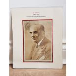 AL JOLSON 1886-1950 VINTAGE PHOTOGRAPH OF A HEAD AND SHOULDERS IMAGE OF JOLSON SIGNED BY HIM AT