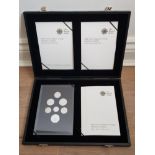 THE ROYAL MINT 2008 UNITED KINGDOM EMBLEMS OF BRITAIN SILVER PROOF COIN COLLECTION IN ORIGINAL CASE