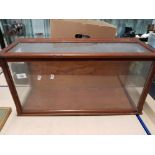 NICE WOODEN FRAMED AND GLAZED DISPLAY CASE NA