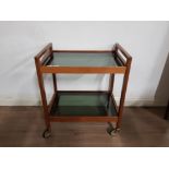 MODERN 2 TIER SERVING TROLLEY