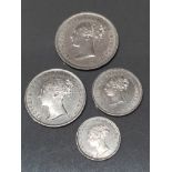 1863 VICTORIA MAUNDY COIN SET OF FOUR UNCIRCULATED