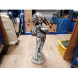 LEAD GARDEN STATUE OF YOUNG BOY