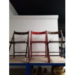 3 IKEA FOLDING CHAIRS