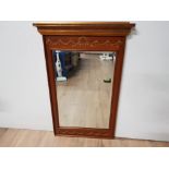 LARGE REGENCY STYLE GILDED BEVELLED GLASS PIER MIRROR