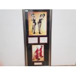 MARILYN MONROE FROM THE FILM GENTLEMAN PREFER BLONDES SUPERB FRAMED ITEM DEPICTING MARILYN MONROE