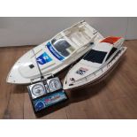 2 REMOTE CONTROL SPEED BOATS SUPER CRUISER AND ROCKET 32 SAS